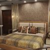Modern Wooden Bed with Upholstered Headboard – King/Queen Size | EasyDecor