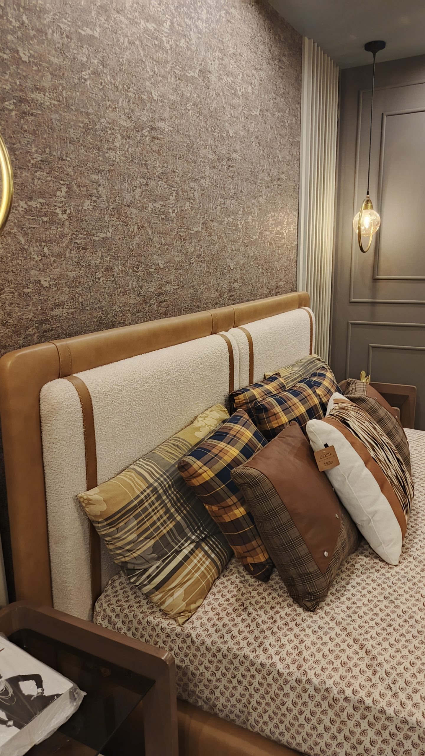 Modern Wooden Bed with Upholstered Headboard – King/Queen Size | EasyDecor - Image 4
