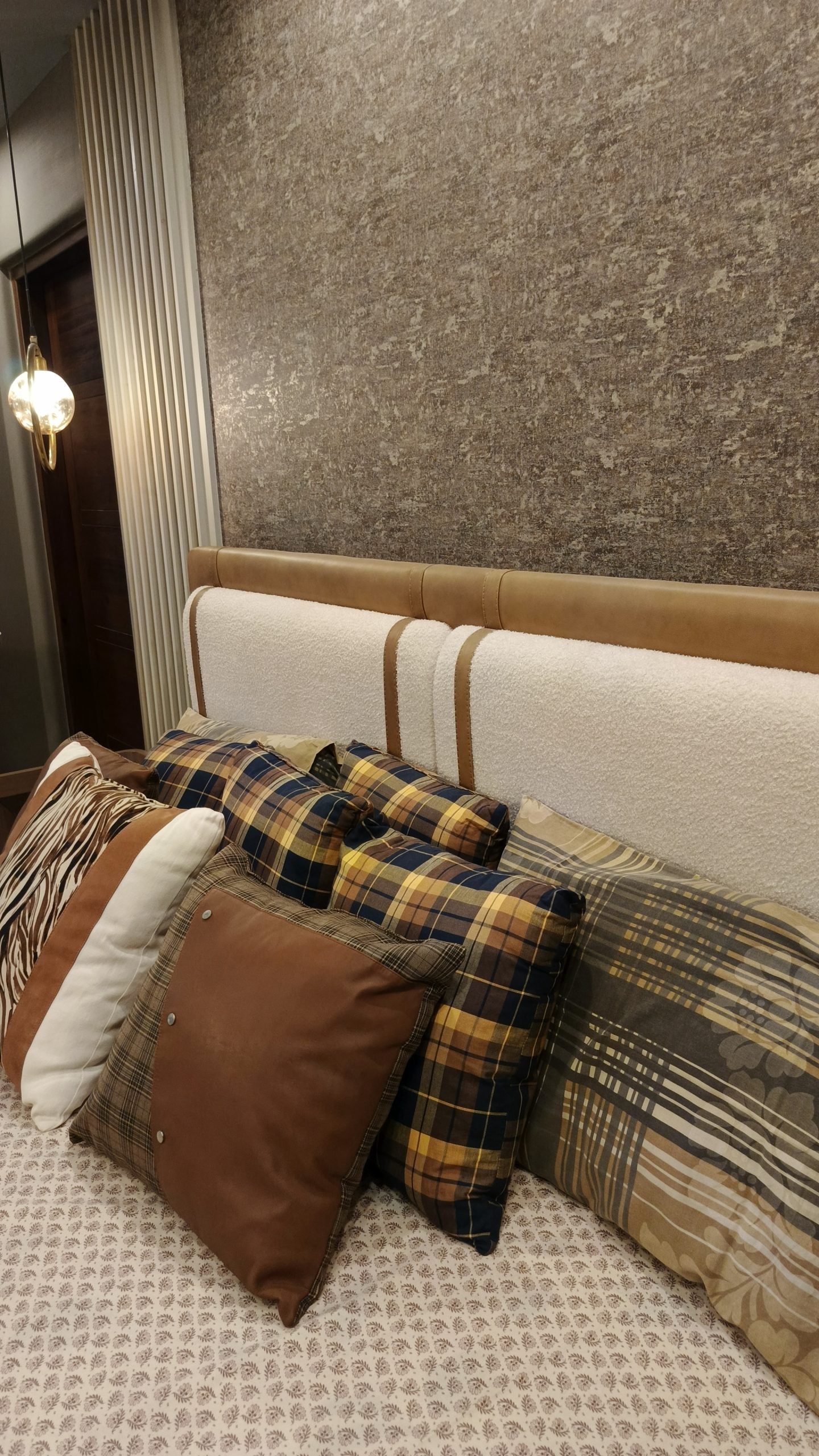 Modern Wooden Bed with Upholstered Headboard – King/Queen Size | EasyDecor - Image 6