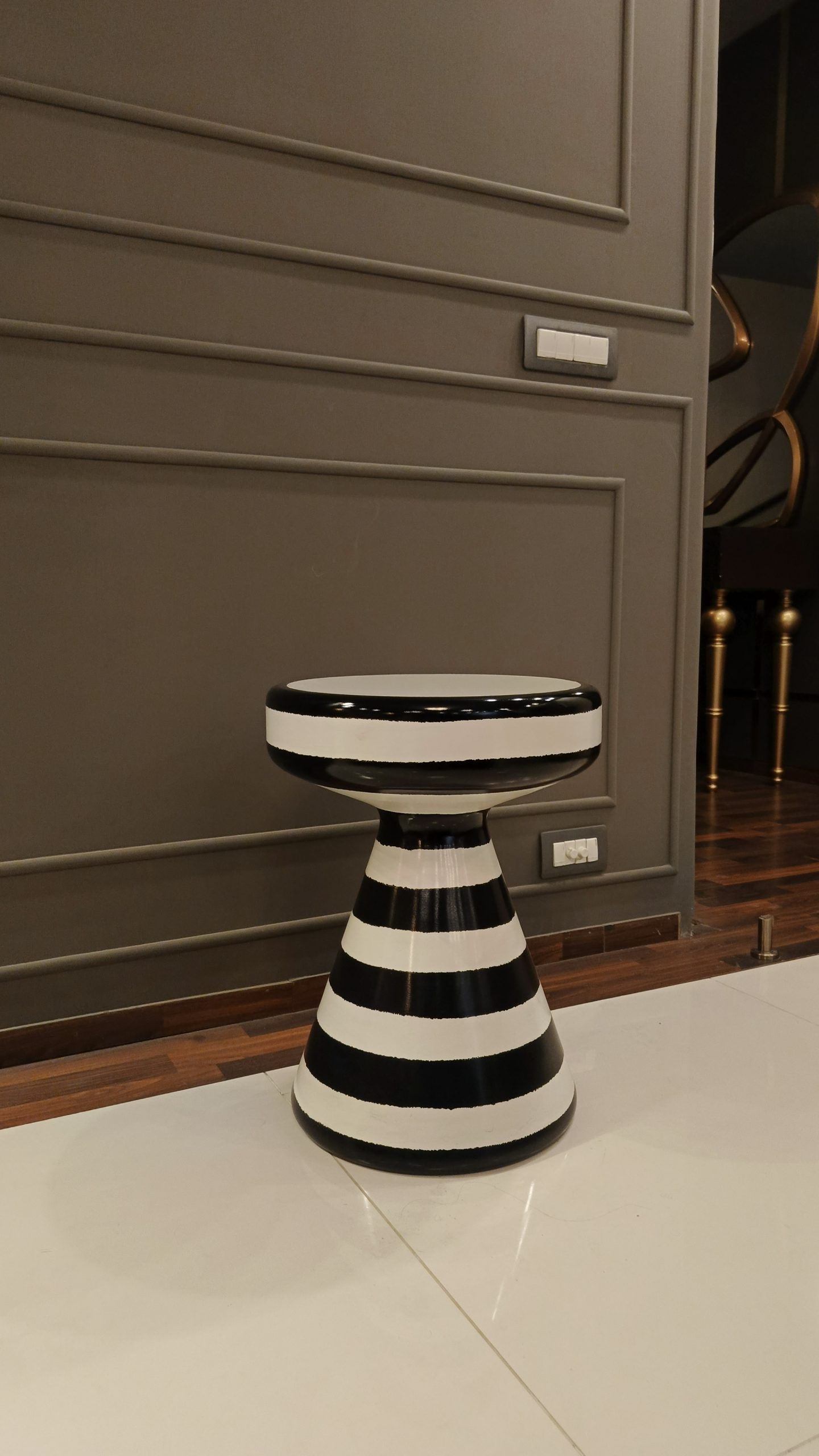 Zebra Print Accent Table — Luxury Statement Side Table for Living Room & Bedroom Décor - Image 4