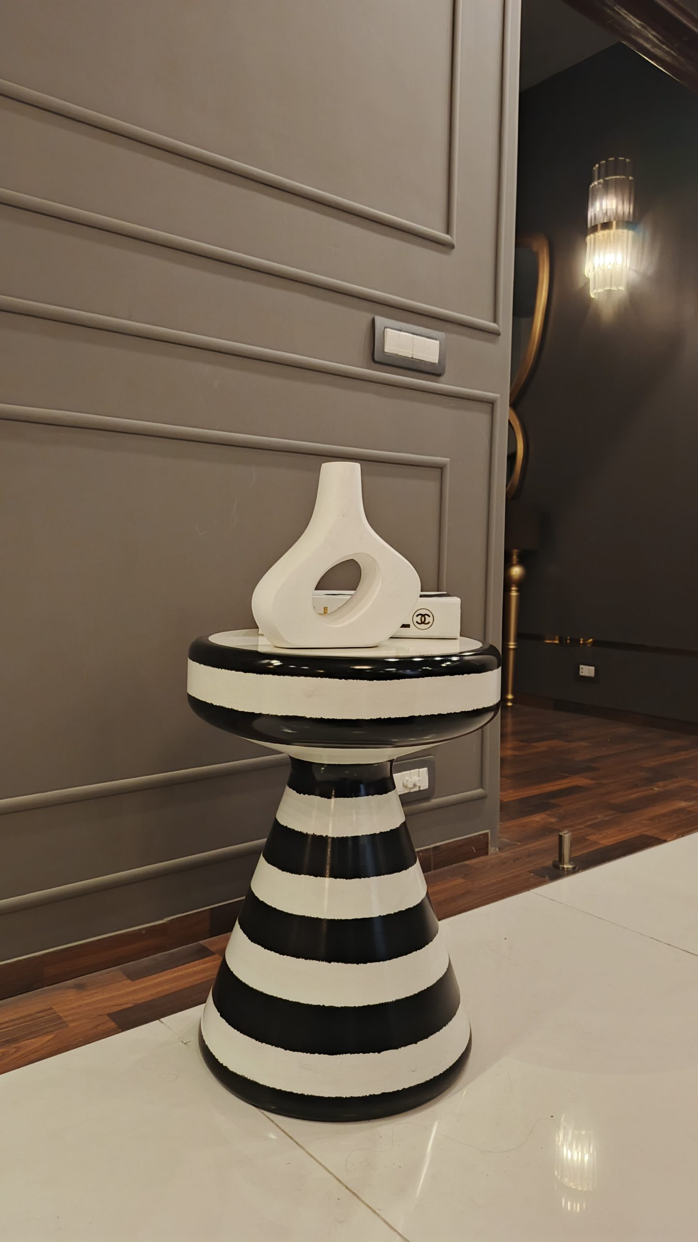 Zebra Print Accent Table — Luxury Statement Side Table for Living Room & Bedroom Décor - Image 8
